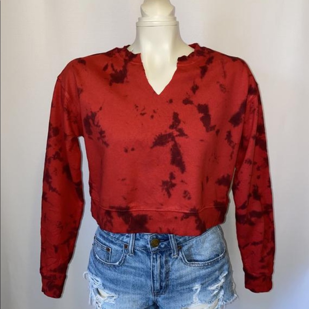 *CUSTOM DYED CROPPED SWEATSHIRT
